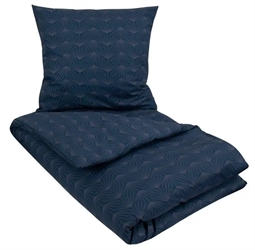 Sengetøj 200x200 cm - Wings Blue - Dobbeltdyne betræk i 100% Bomuld - Borg Living sengesæt