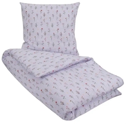 Dobbelt sengetøj 200x200 cm - Purple Flowers - Bæk og bølge sengetøj - Borg Living sengesæt