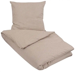 Dobbelt sengetøj 200x220 cm - Ingeborg Brown - Brun - 100% økologisk bomuld - Soft & Pure organic