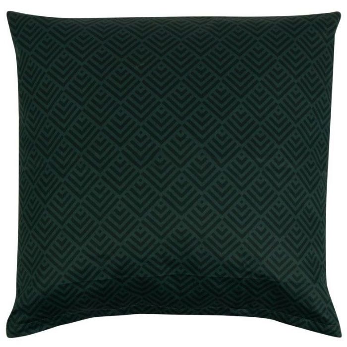 Pudebetræk 60x63 cm - Square Green - Mørke grøn - 100% økologisk Bomuldssatin