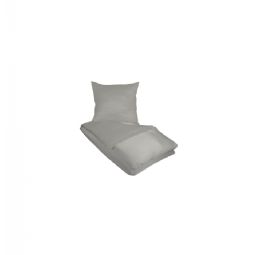 Ensfarvet sengetøj - Gråt sengesæt - 100% silke - Butterfly Silk sengelinned