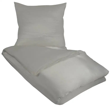 Billede af Silke sengetøj 140x220 cm - Gråt sengetøj - Sengelinned i 100% Silke - Butterfly Silk hos Shopdyner.dk