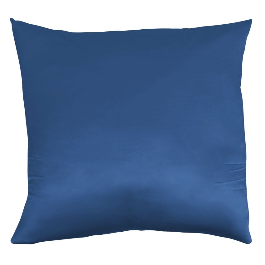 Silke pudebetræk 50x70 cm - Blå - 100% Silke - Butterfly Silk billede