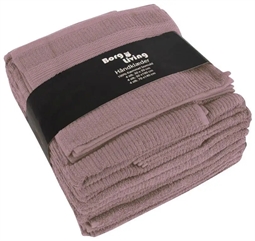 Håndklæde pakke -12 stk - Gammel rosa - 100% Bomuld - Luksus håndklæder fra Borg Living