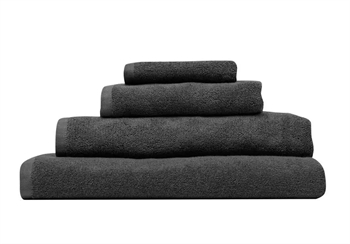 Billede af Badehåndklæde - 70x140 cm - Antracitgrå- 100% Økologisk bomuld - Frottehåndklæde fra Høie hos Shopdyner.dk
