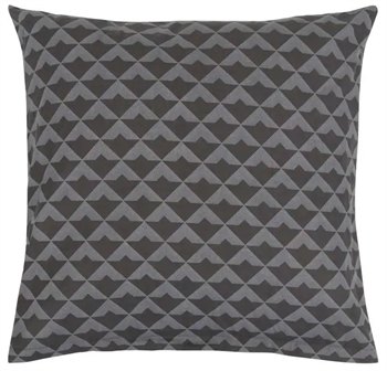 Pudebetræk 60x63 Cm Arrow Grey Sort 100% Bomuld Fra Borg Living