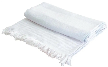 Billede af Hammam håndklæde - 50x100 cm - Lyseblå - 100% Bomuld - Hammam håndklæder fra By Borg