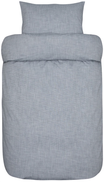 Billede af Økologisk sengetøj 140x200 cm - William blå sengesæt - 100% økologisk bomuld - Høie sengetøj