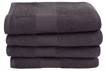 Billede af Badehåndklæde - 70x140 cm - Antracit - 100% Bomuld - Frottehåndklæde fra By Borg