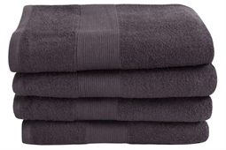 Gæstehåndklæde - 40x60 cm - Antracit - 100% bomuld - Frottehåndklæde fra By Borg