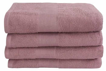 Billede af Badehåndklæde - 70x140 cm - Støvet rosa - 100% Bomuld - Frottehåndklæde fra By Borg