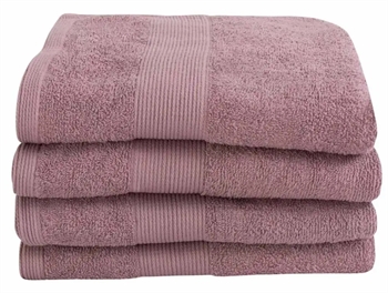 Billede af Håndklæde - 50x100 cm - Støvet rosa - 100% Bomuld - Frotte håndklæde fra By Borg