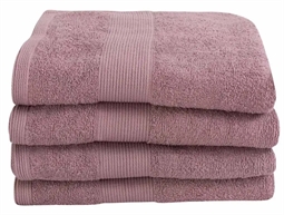 Gæstehåndklæde - 40x60 cm - Støvet Rosa - 100% Bomuld - Frottehåndklæde fra By Borg