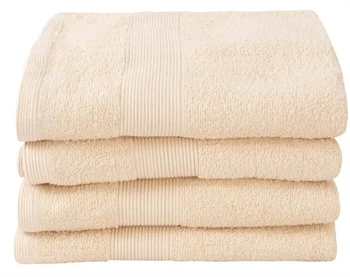 Billede af Gæstehåndklæde - 40x60 cm - Creme - 100% Bomuld - Frottehåndklæde fra By Borg hos Shopdyner.dk
