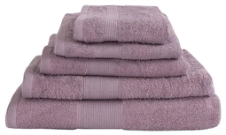 Håndklædepakke Valmue - 6 stk. - Lavendel - 100% Bomuld - Frotte håndklæde fra By Borg