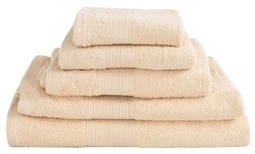 Håndklædepakke Valmue - 6 stk. - Creme - 100% Bomuld - Frotte håndklæde fra By Borg