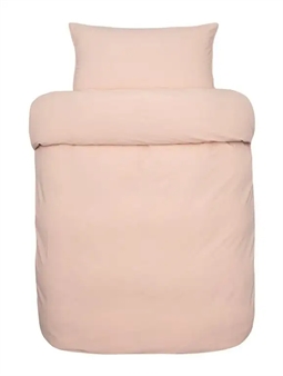 Baby Sengetøj 70x100 cm - Frøya fersken - 100% stenvasket økologisk bomuld - Høie