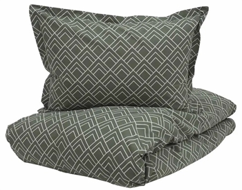 Billede af Turiform sengetøj - 140x220 cm - Jasmin grøn - Sengesæt i 100% Bomuld
