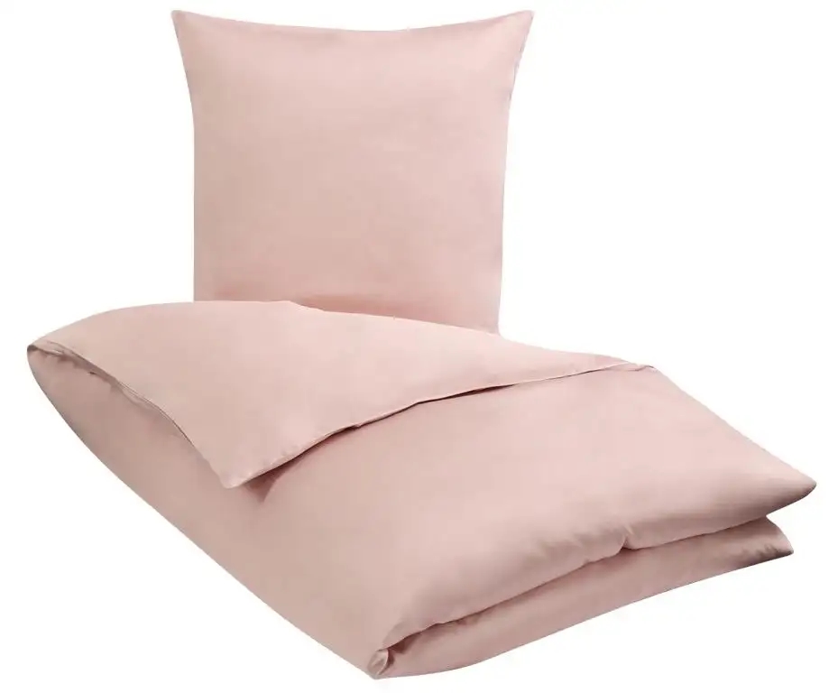 Bambus sengetøj 200x220 cm Satinvævet rosa