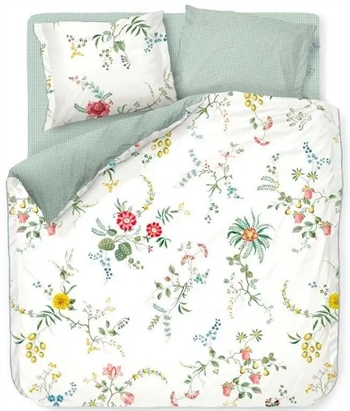Billede af Dobbeltdyne sengetøj 200x200 cm - Fleur Grandeur - Vendbar sengesæt i 100% bomuld - Pip Studio sengetøj