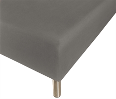 Boxlagen 180x200 cm - Antracitgrå - 100% Bomulds percale - faconlagen til madras