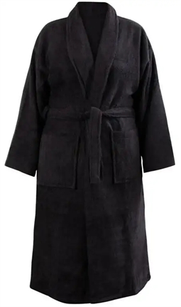 Morgenkåbe - bambus - Str. L/XL - Badekåbe - Black - Excellent By Borg