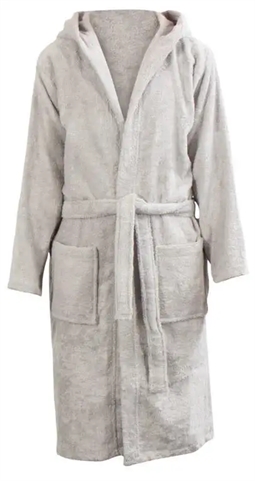 Morgenkåbe børn - bambus - Str. 12/14 år - Badekåbe børn - Light Grey - Excellent By Borg