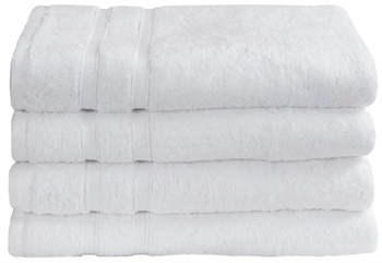 Billede af Bambus badelagen - 100x150 cm - Hvid - Bløde håndklæder fra Premium - By Borg