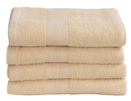 Håndklæde - 50x100 cm - Creme - 100% Bomuld - Frotte håndklæde fra By Borg