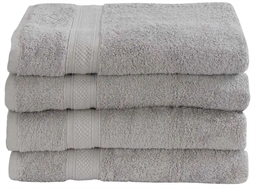 Badelagen - 100x150 cm - 100% Egyptisk bomuld - Grå - Luksus håndklæder fra "Premium - By Borg