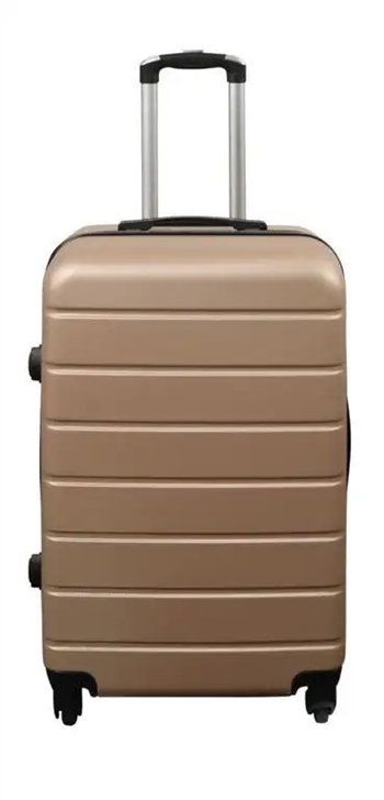 Billede af Kuffert - Hardcase kuffert - Str. Medium - Guld - Praktisk rejsekuffert hos Shopdyner.dk