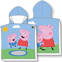 Gurli Gris bade poncho - Børnehåndklæde - Gurli gris - 55x110 cm - 100% Bomuld