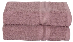Håndklæder - Pakke á 2 stk. 50x100 cm - Rosa - 100% Bomuld