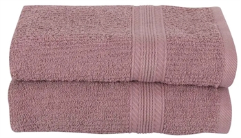 Gæstehåndklæder - Pakke á 2 stk. - 40x60 cm - Rosa - 100% Bomuld (5714580929051)