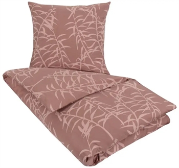 Billede af Sengetøj 140x200 cm - Marie rødbrun - Dynebetræk i 100% bomuld - Nordstrand Home sengesæt hos Shopdyner.dk
