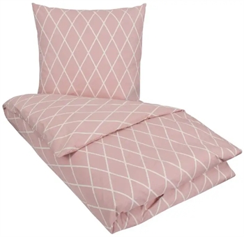 Billede af Rosa sengetøj 140x220 cm - Sengesæt i 100% bomuld - Karen rosa - Nordstrand Home sengesæt hos Shopdyner.dk