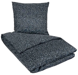 Sengetøj dobbeltdyne 200x200 cm - Marble blue - Blåt sengetøj - Mønstret sengesæt - 100% Bomuldssatin - By Night