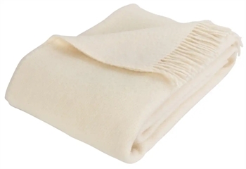 Uldplaid 100% Ny Norsk Uld Solid Nature 130x200 Cm Fra Arctic