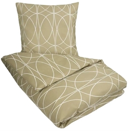 Dobbeltdyne sengetøj 200x220 cm - Aganda - Grøn - Dobbelt dynebetræk i Microfiber - In Style