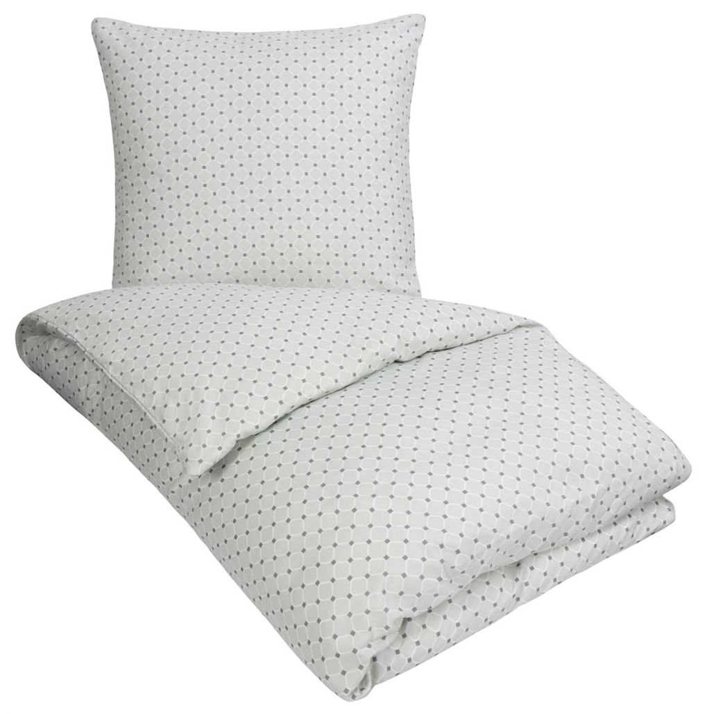 Sengetøj 140x200 cm - City grå - Mønstret sengetøj - In Style microfiber sengesæt billede