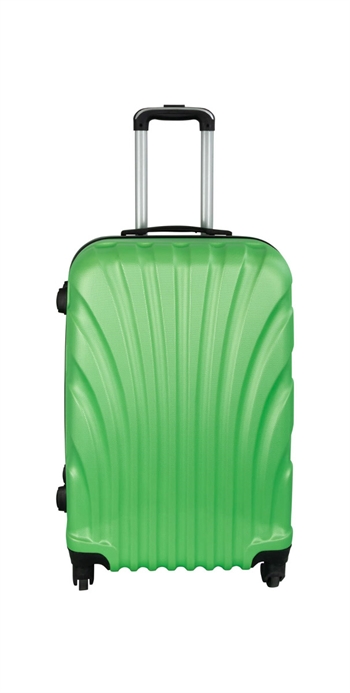 Billede af Kabinekuffert - Grøn hardcase kuffert - Eksklusiv rejsekuffert hos Shopdyner.dk