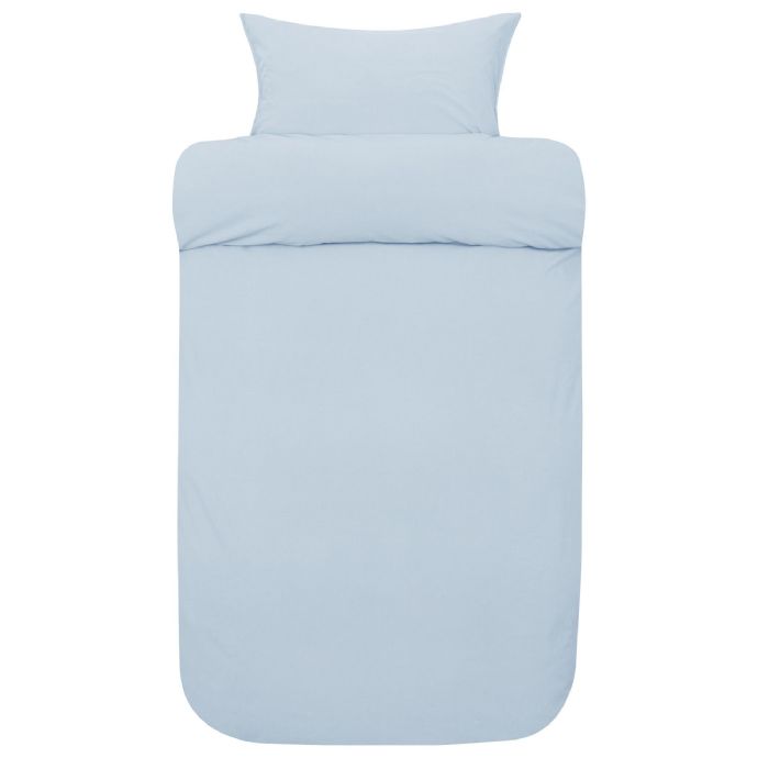 Økologisk sengetøj - 100% stenvasket bomuld - Frøya light blue - Sengelinned fra Høie of Scandinavia 