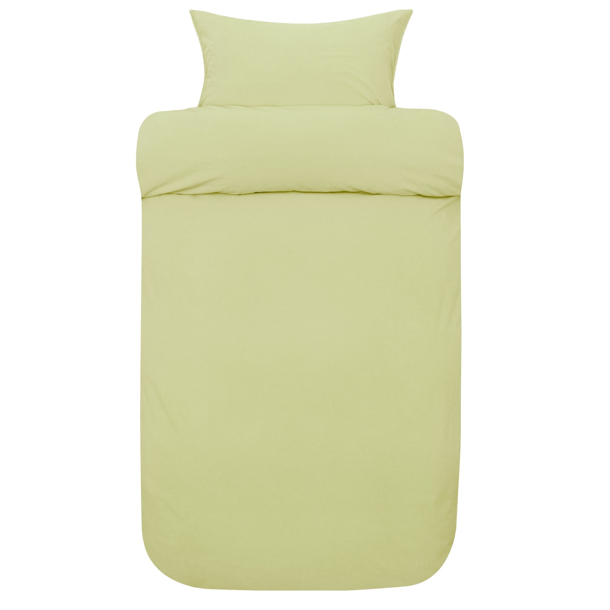 Økologisk sengetøj - 100% stenvasket bomuld - Frøya lime - Sengelinned fra Høie of Scandinavia