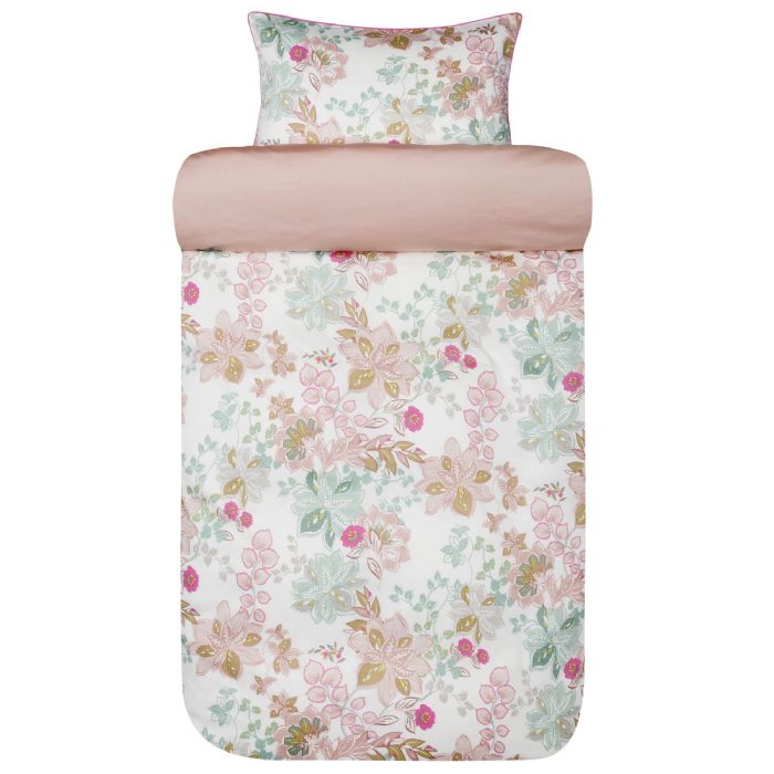 Satin sengetøj - Blødt bomuldssatin sengesæt - Cassandra warm pink - Sengelinned fra Høie of Scandinavia 