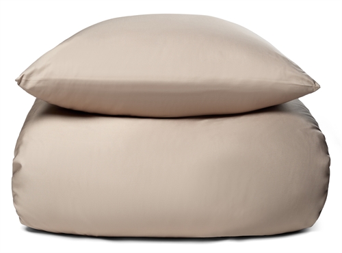 Bambus sengetøj - 100% Naturligt bambus - 140x200 cm - Champagne farvet, satinvævet sengesæt