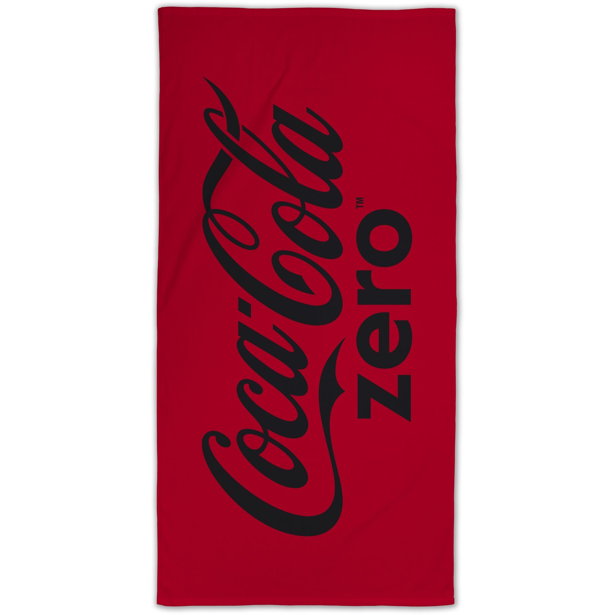 Coca Cola Zero håndklæde - 70x140 cm - 100% bomuld - Blødt badehåndklæde med Coca Cola Zero logo billede