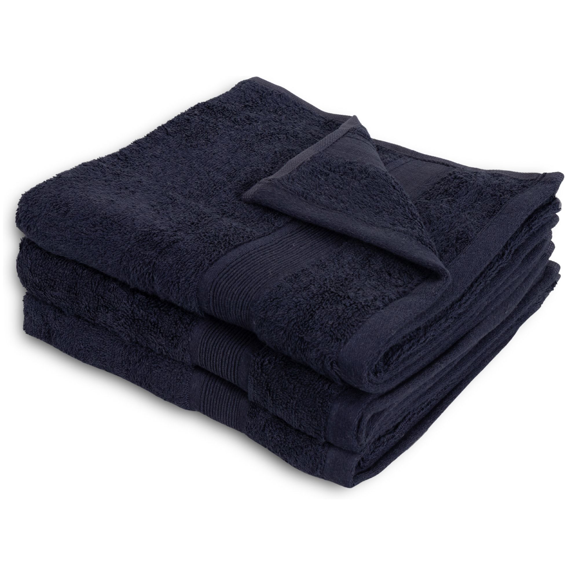 Bambus håndklæde - Mørkeblå - Bambus/bomuld - Bløde luksus håndklæde fra Excellent By Borg