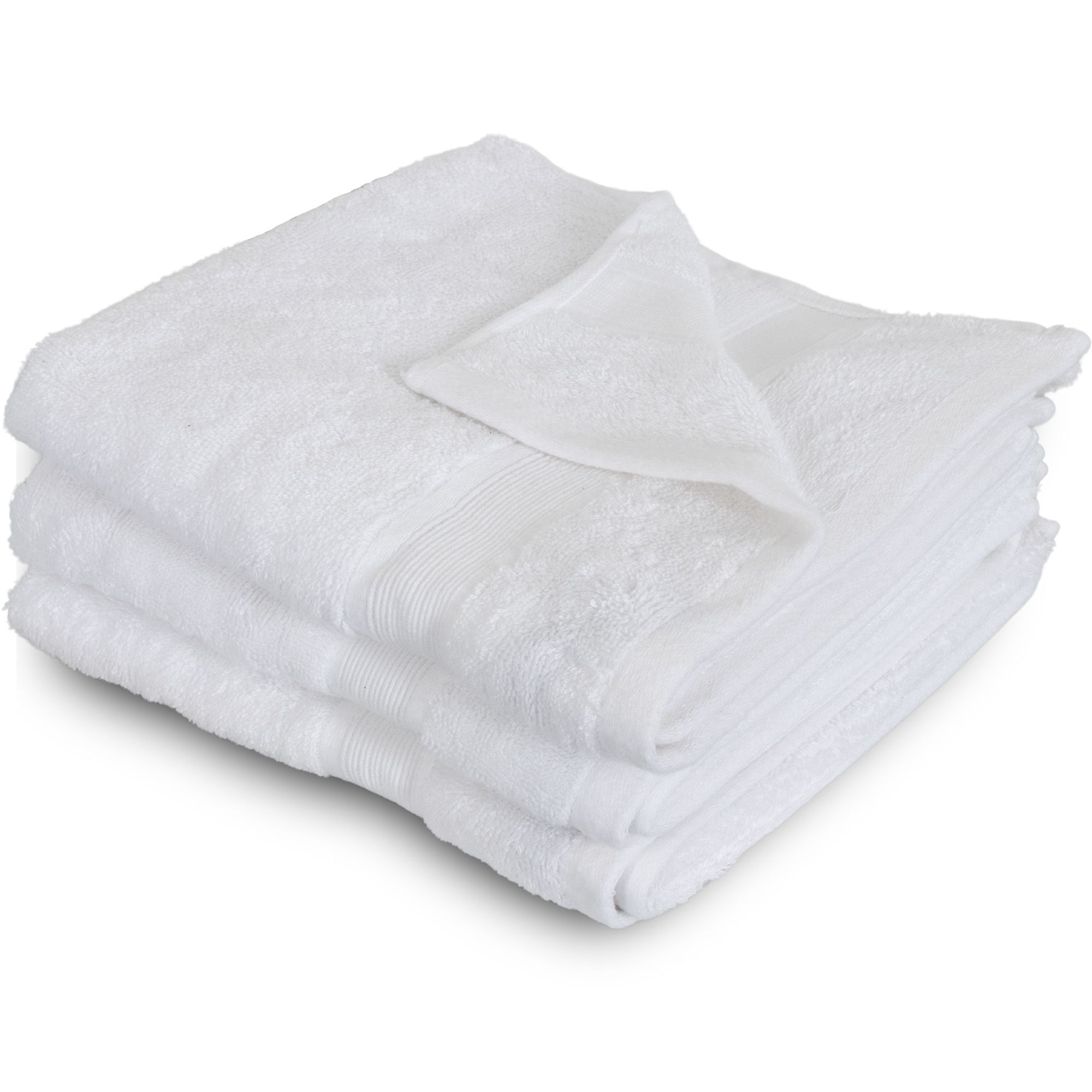 Bambus gæstehåndklæde - 40x60 cm - Hvid - Bløde luksus håndklæder fra Excellent - By Borg billede