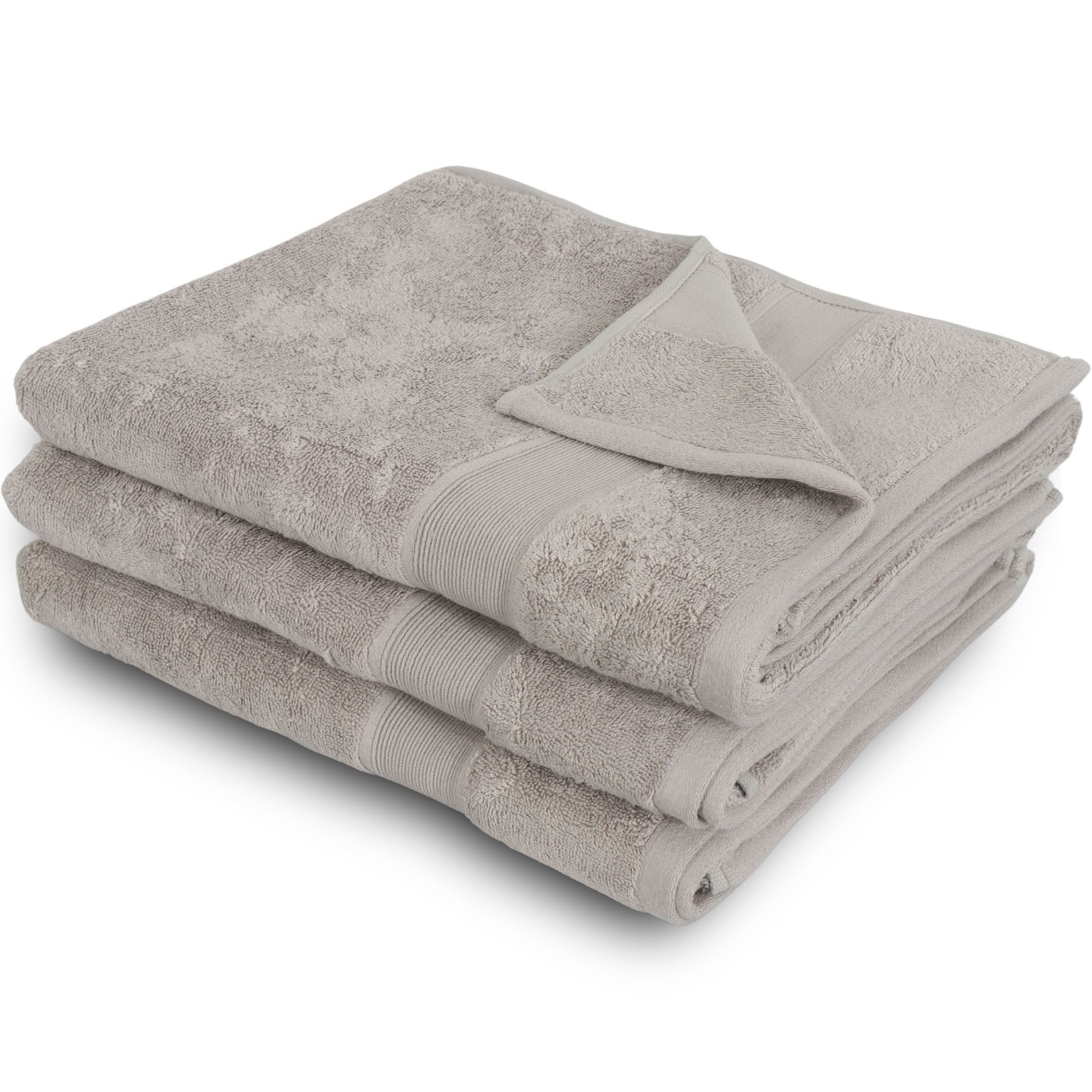 Bambus badelagen - 100x150 cm - Sand - Bløde luksus håndklæder fra Excellent - By Borg billede