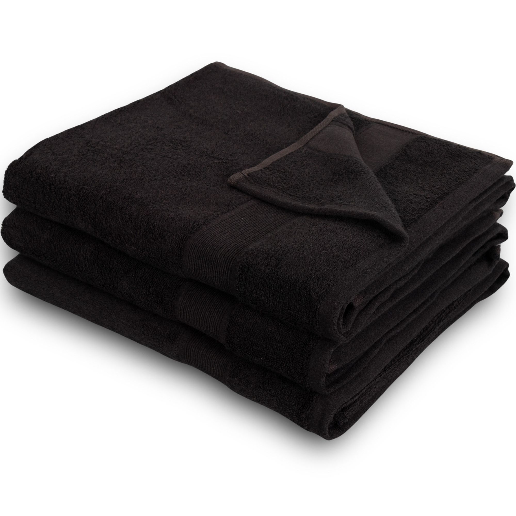 Bambus badelagen - 100x150 cm - Sort - Bløde luksus håndklæder fra Excellent - By Borg billede